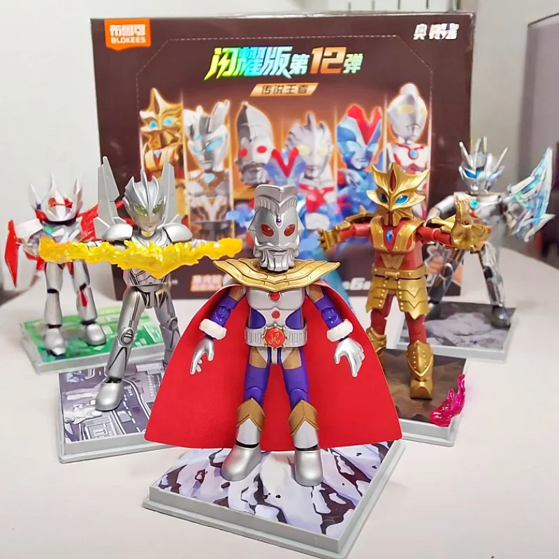 

Original Blokees Ultraman Shining Edition Vol.12 Legend King Series Blind Box Tiga Zero Figure Anime Peripheral Kids Boy Gifts