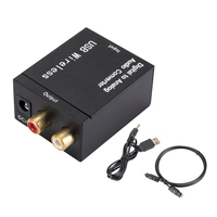 192KHz Audio Converter Adapter Toslink Coaxial Signal To RCA R/L Digital Optical Coax To Analog Stereo for Amp Receiver Speaker