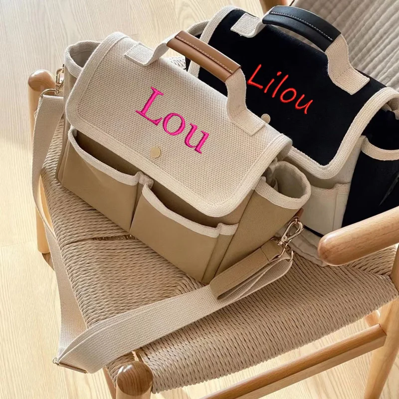Sacs à Main Personnalisés de Grande Capacité pour Maman, à Bandoulière, à la Mode, en Toile, Fourre-Tout Décontractés, Sacoche pour Femme