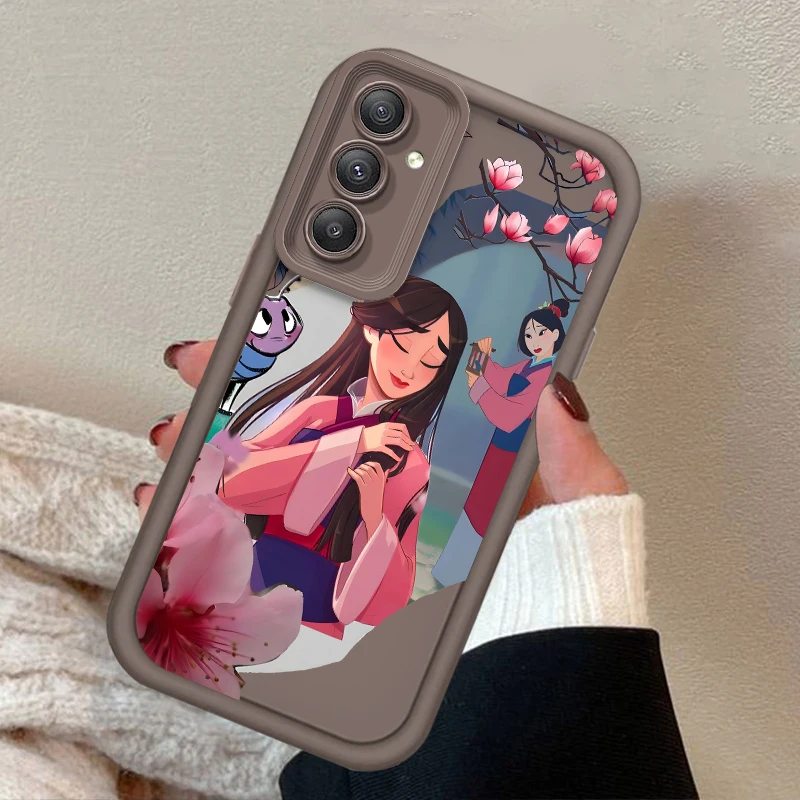 Disney Mulan Cartoon Voor Samsung A73 A71 A54 A53 A52 A51 A33 A32 A 21S A14 A13 A12 A03 A04 A05 5G Eye Ladder Funda Telefoon Hoesje