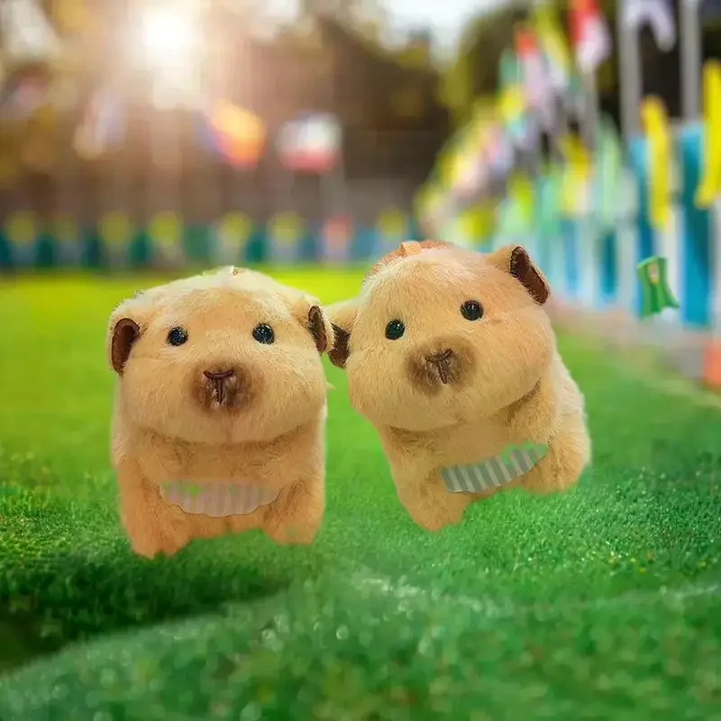 Llavero de felpa suave de hámster adorable, mochila atractiva, regalos de decoración colgantes