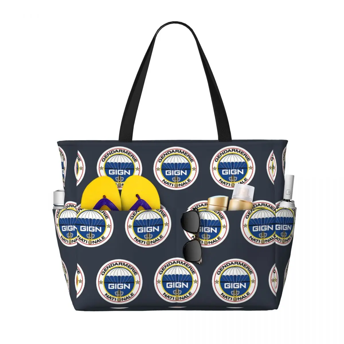 National Gendarmerie Intervention Group - GIGN (France) Beach Tote Bag Sport Gym Yoga Duffle Large Women Travel Bag Fitness bag