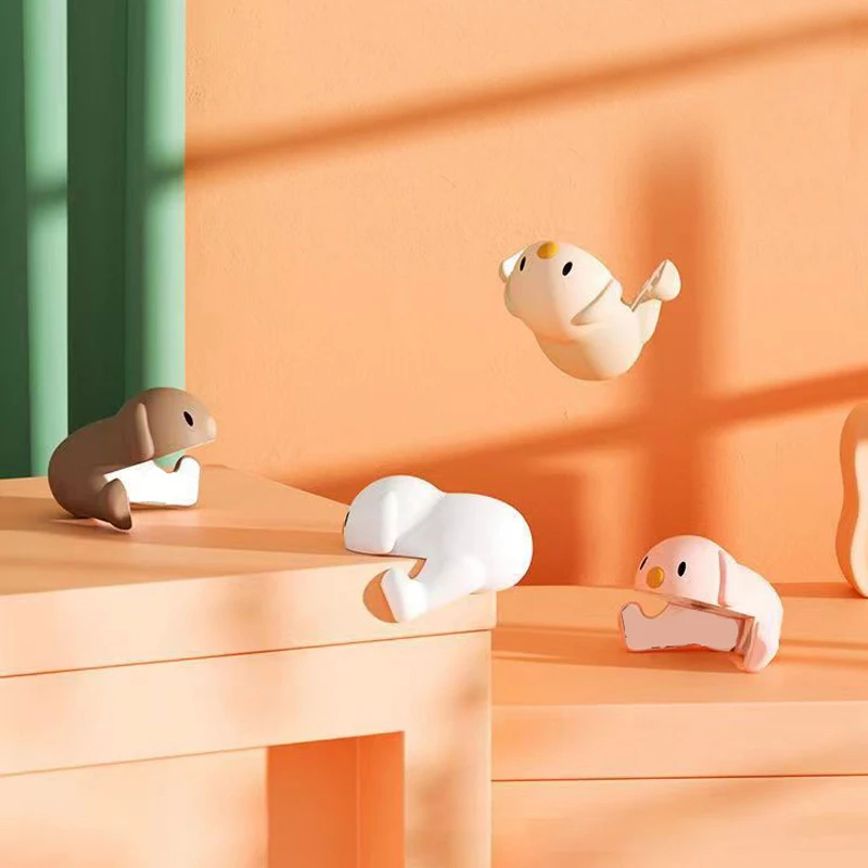 

Угловой протектор для мебели против столкновений, детский мультяшный защитный угловой протектор для щенков на столе, безопасный мягкий силиконовый защитный край