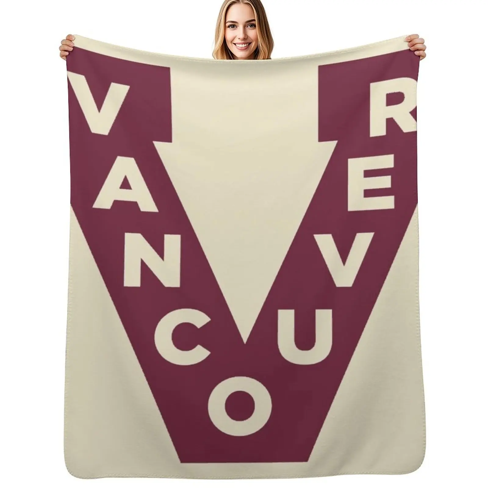 Vintage Vancouver Hockey - Retro Millionaires Throw Blanket Versatile Cozy Throw Blanket for All Occasions
