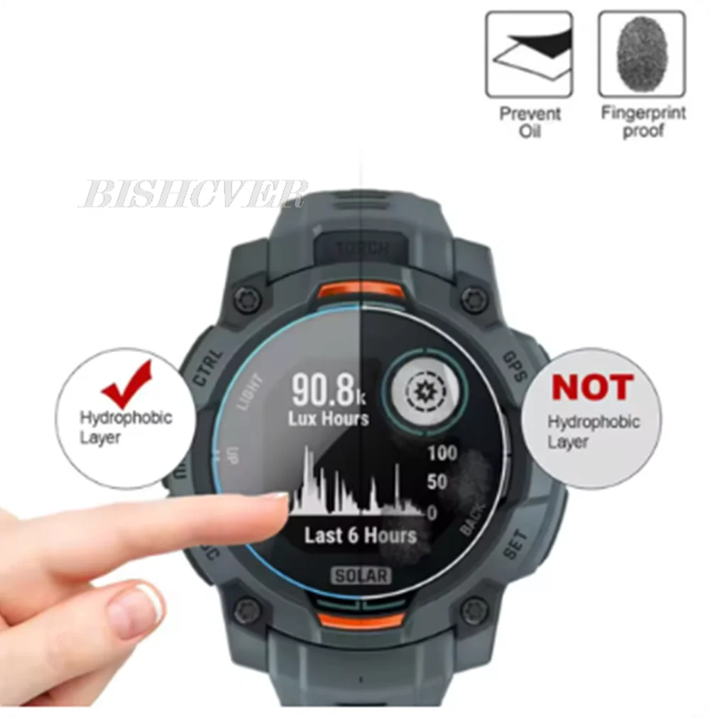 Screen Protector Glass For Amazfit T-Rex 3 Pro 48mm Scratch resistant HD Protective Glass For Amazfit T-Rex 3 Pro 44mm view 4