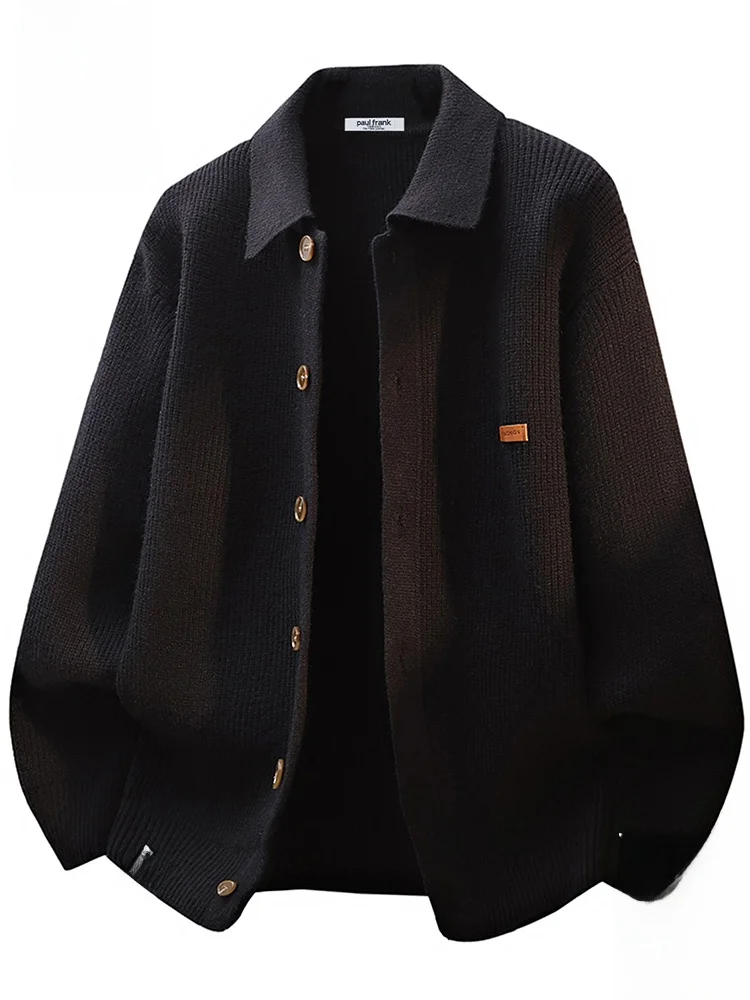 

PaulFrank Large Mouth Monkey Japanese Sle Knitted Open Cardigan Men's Casual Loose Warm Sweater Autumn New Sle