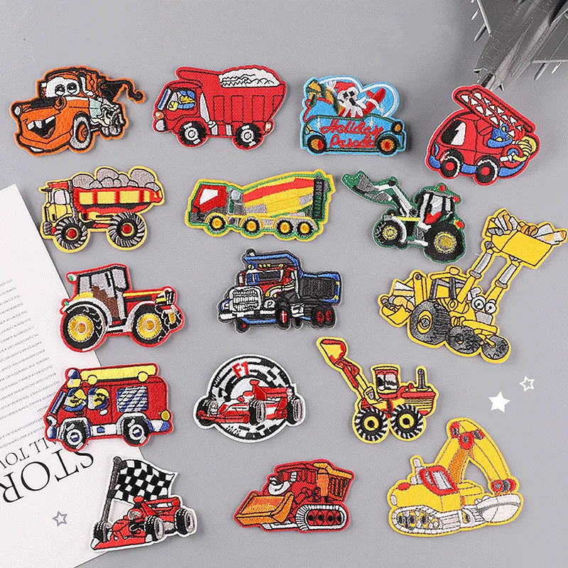 Set Of Patch Iron-on Clothes Cute Animal Cars Clothing Deco New Design Diy Accessory Heat Transfer Washable Badges Patch-43