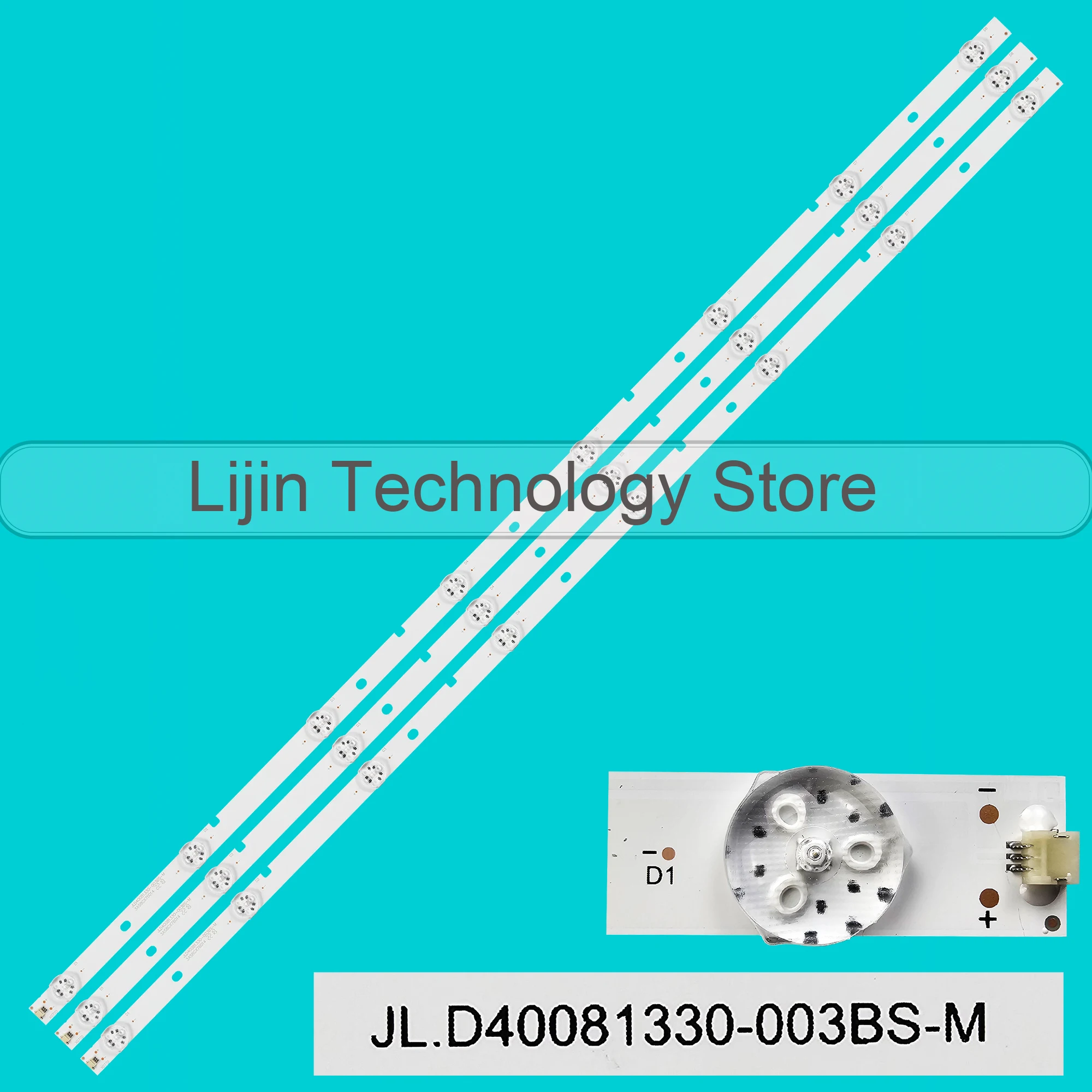 

LED Backlight strip for LED40K3100 40H3C1 40H3B 40EC270W 39C1800 H40M2100C H40M2600 JHD400DF-E31B JL.D40081330-003BS-M