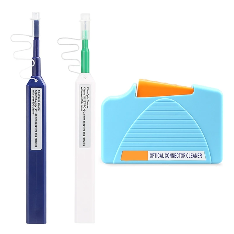 

3Pcs Fiber End Face Cleaning Box Fiber Wiping Tool Pigtail Cleaner Cassette Ftth Optic Fiber Cleaner Tools For SC/ST/FC