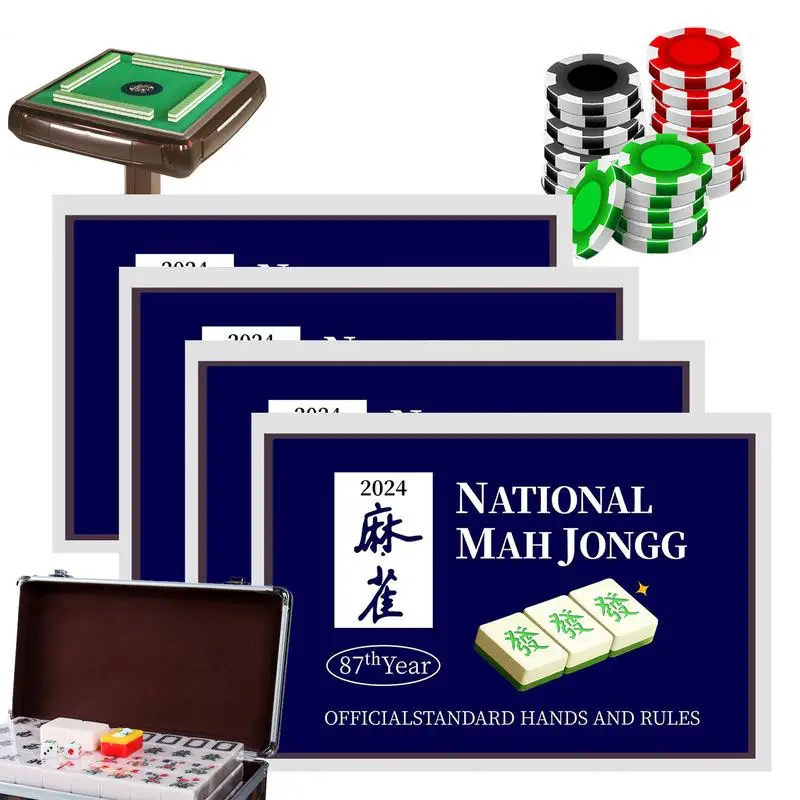 Mah Jongg Cards 2024 Official Standard Hands And Rules Mahjong Cards Large Print Mahjong Scorecard Large Print Edition for Adult