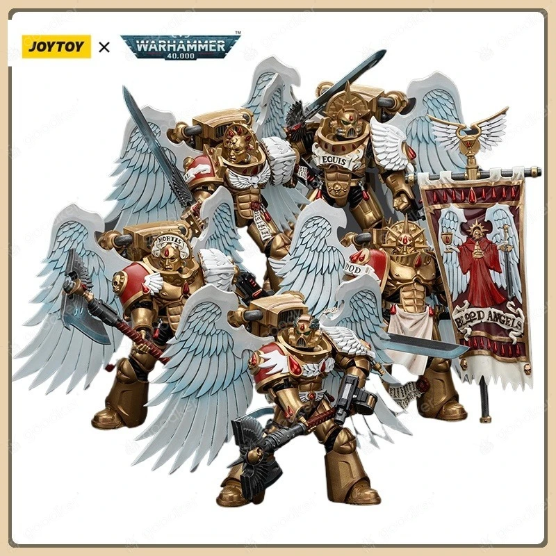 

JOYTOY Dark Source Warhammer 40K Blood Angels Blood Guard Five-Piece Set 1:18 Scale Action Figure Model Toy