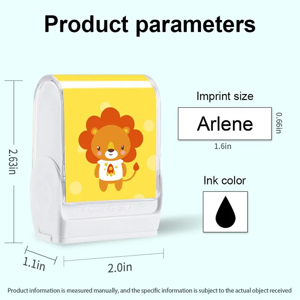 ختم الاسم المخصص للطلاب والأطفال مناسب لمنسوجات الملابس DIY وتخصيص الهدايا المقاومة للماء