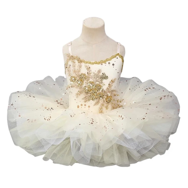 Children Ballet Tutu Skirt Professional Ballet Female Performance Clothes Girls Kids Swan Lake Tutu Pettiskirt Fairy Party Dress