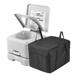 SucceBuy Portable Toilet for Camping Porta Potty Push-Button Pressurized Flush Commode Leak-proof and Odourless Portable Toilet