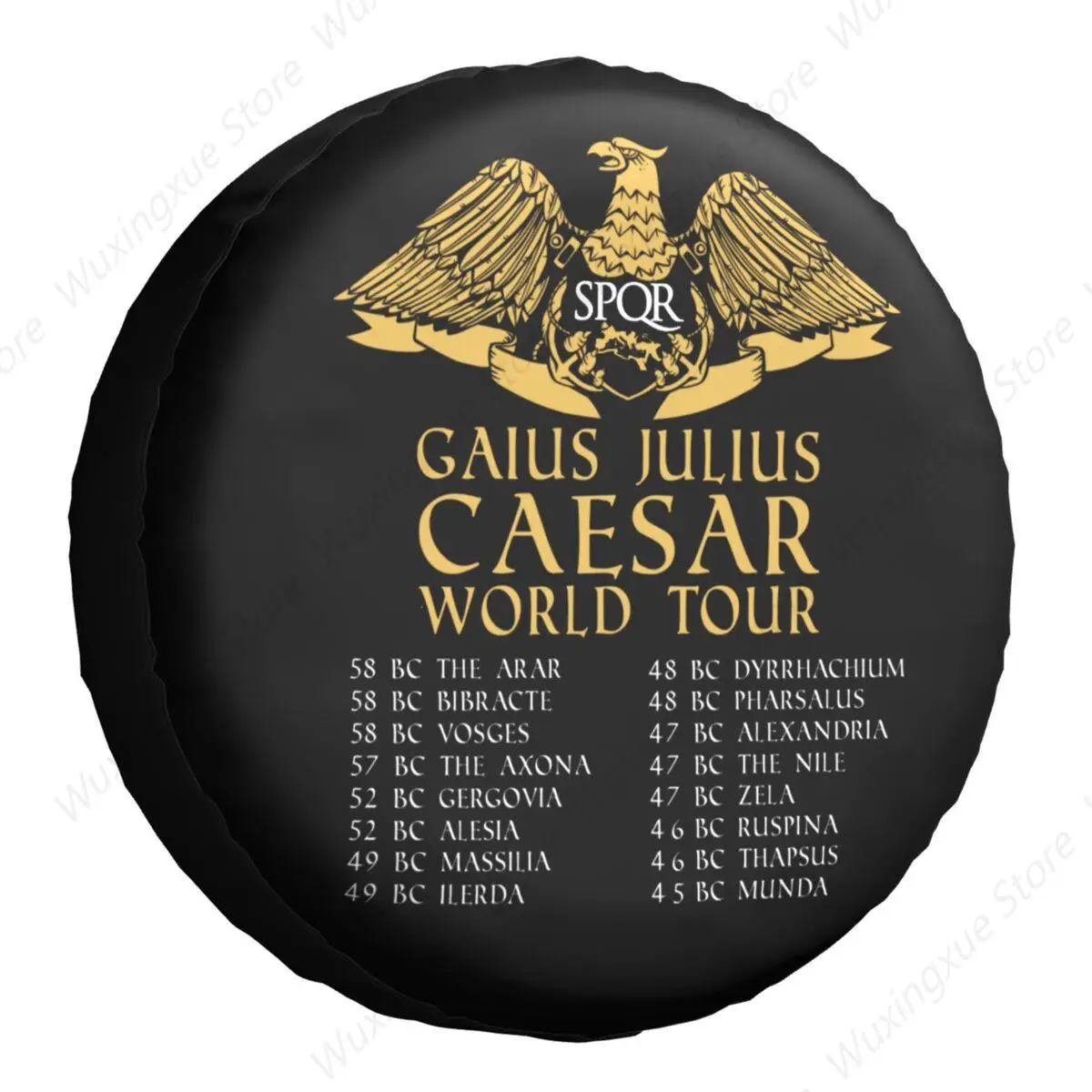 

Чехол для запасного колеса Gaius Julius Caesar World Tour SPQR с эмблемой Римской империи, чехлы на колеса для Jeep Honda 14 дюймов, 15 дюймов, 16 дюймов, 17 дюймов