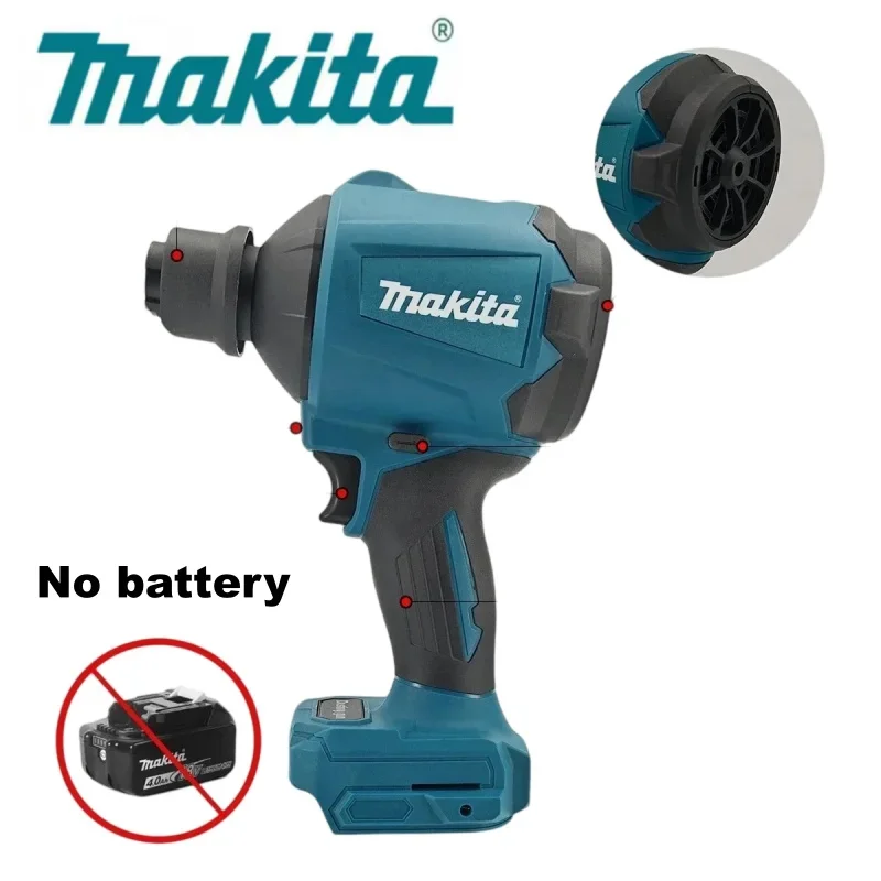 Makita Li-ion Battery,for DAS180 Brushless Air Blower Dust Removal Gun Inflator Workshop and Equipment Cleaning fallen leaves