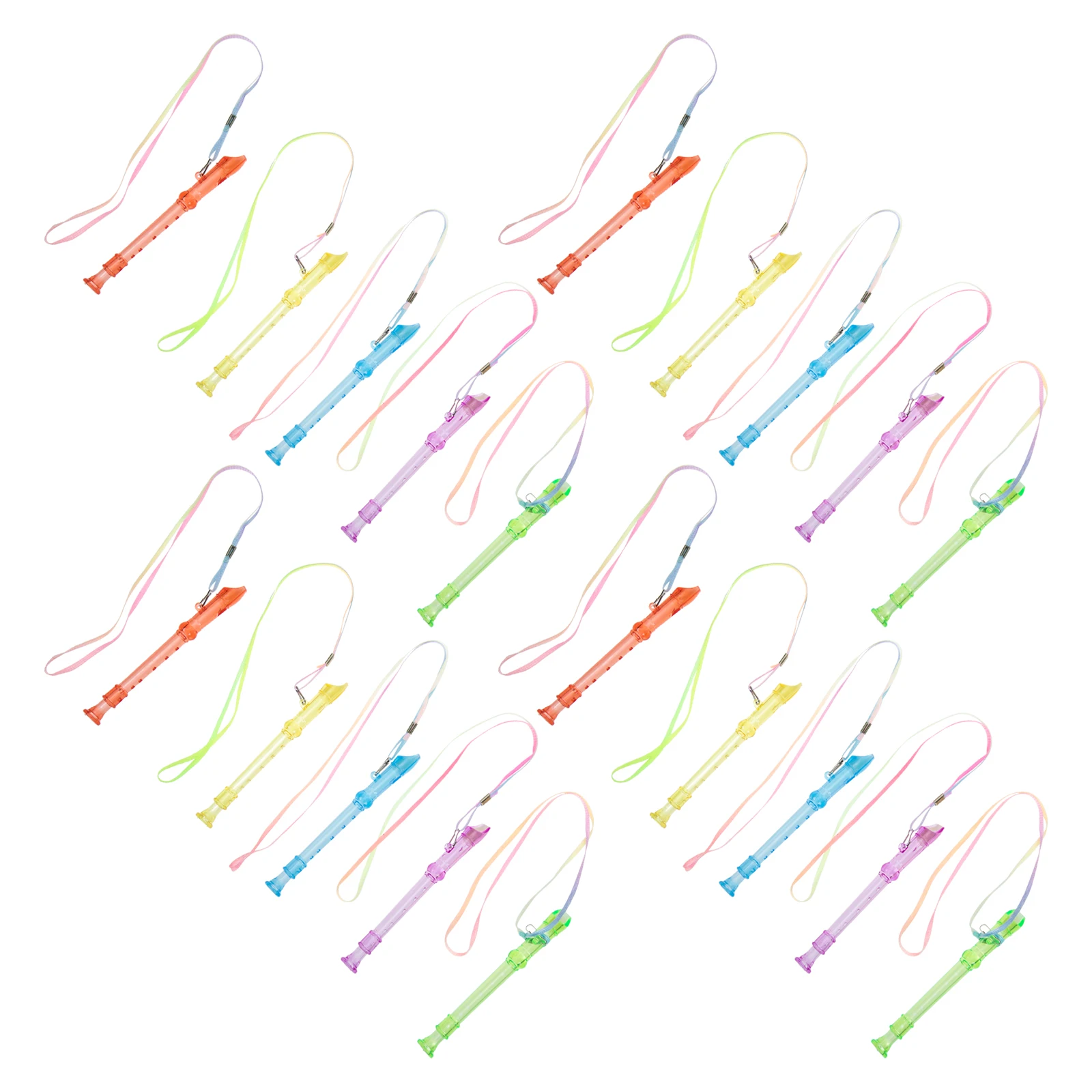 

20pcs Children Clarinet Beginner Abs 6-Hole Wind Instrument Practice Recorder Kids Adults Easy Blow Durable Sturdy Professional