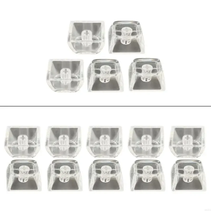 5/10PCS Keycaps 1U XDA Height Clear Backlit Keycap Set For Gamers And Office Use Upgrades Keyboard Pattern