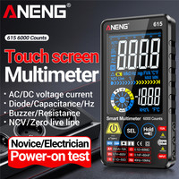 ANENG 615 Multimeter 6000 Count Digital Smart Touch Screen AC/DC Current Voltage NCV Diode Lithium Battery Charging Tester Tools