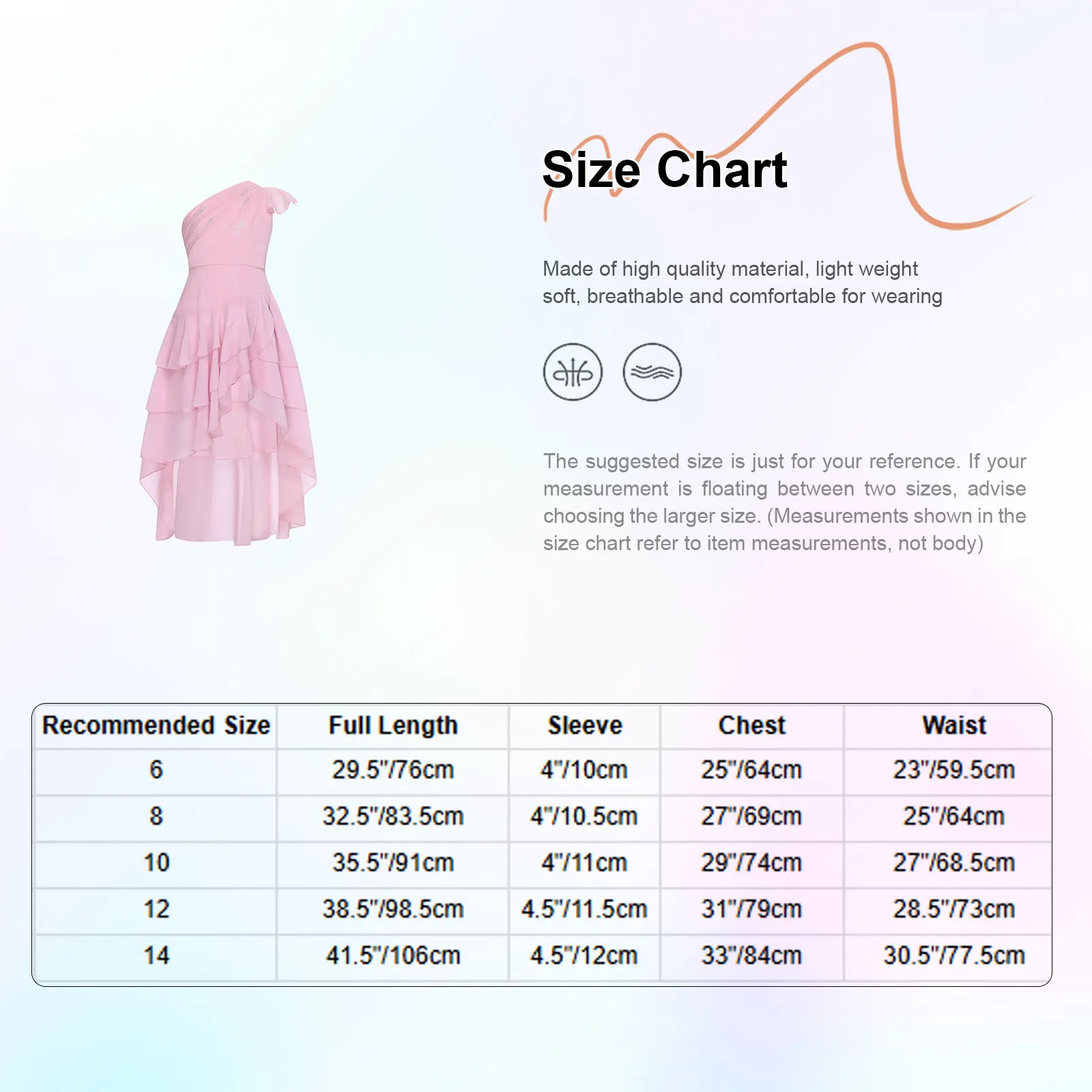 الفتيات الباليه أزياء الرقص الغنائي الاطفال فستان حفلة للأميرات الأطفال الشيفون كتف واحد فساتين احتفالية فستان حفلات المسابقة #5