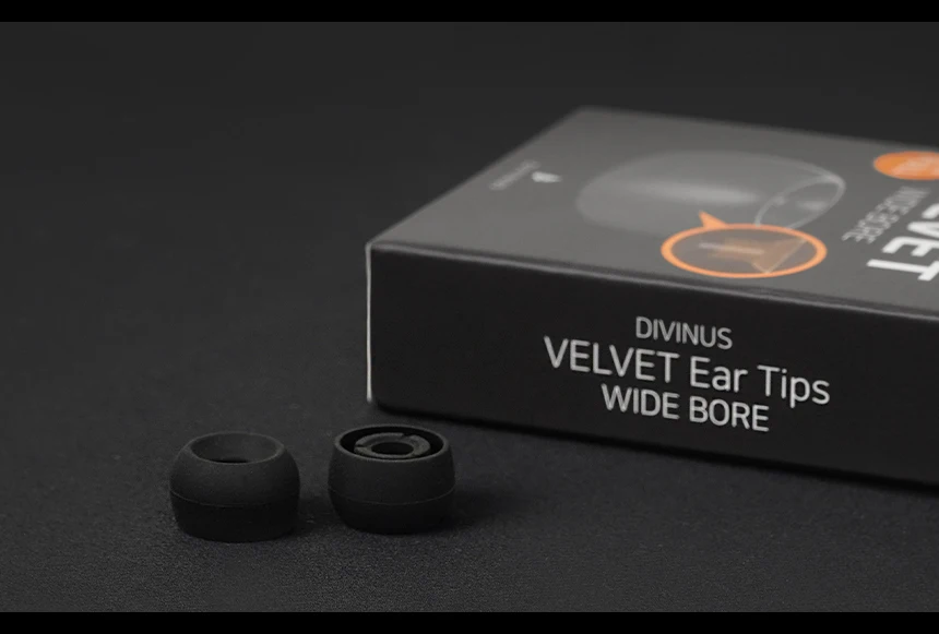 ELOIT/DIVINUS Velvet Wide Bore Silicone Earphone Eartips For 4-6mm Nozzle, Soft Deeply Ear Tips For Earbuds Tanchjim 4U,Davinci