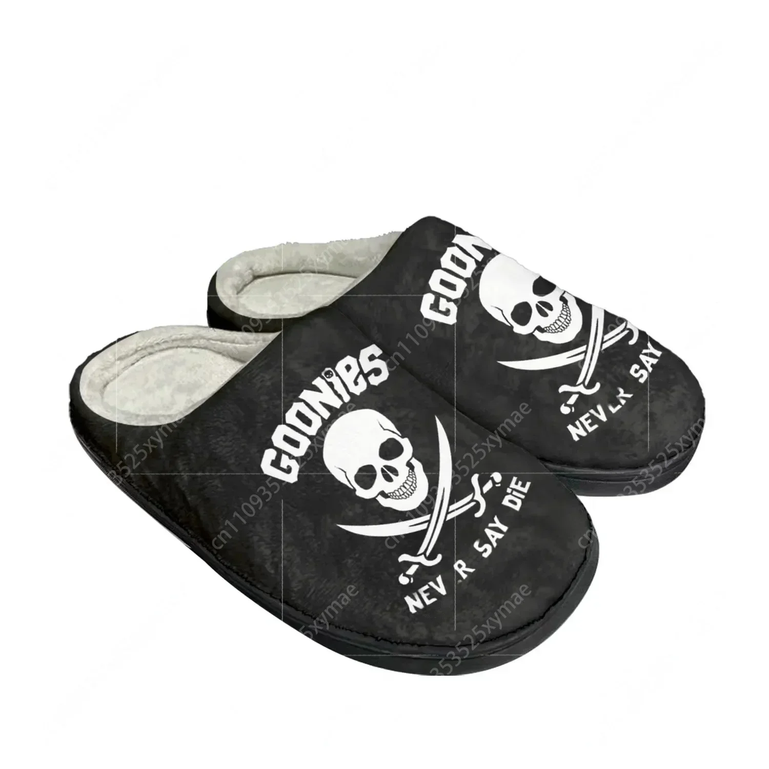 

Goonies Never Say Die Skull Rock Home Cotton Custom Slippers Mens Womens Sandals Plush Bedroom Keep Warm Shoe Thermal Slipper