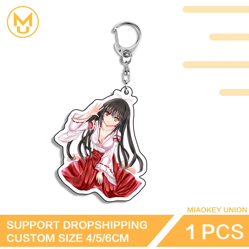 Anime Character Tokisaki Kurumi Acrylic Keyring Innovative Hot Selling Creative Accessories Creative Personality Amusing Jewelry