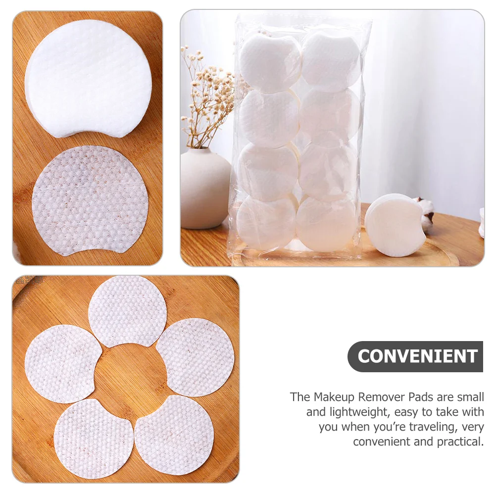 600 Pcs Mini Makeup Wipes Caboodle Pearl Pattern Remover Cotton Face Cleaner Pads Multi-use Arras White Non-woven Fabric