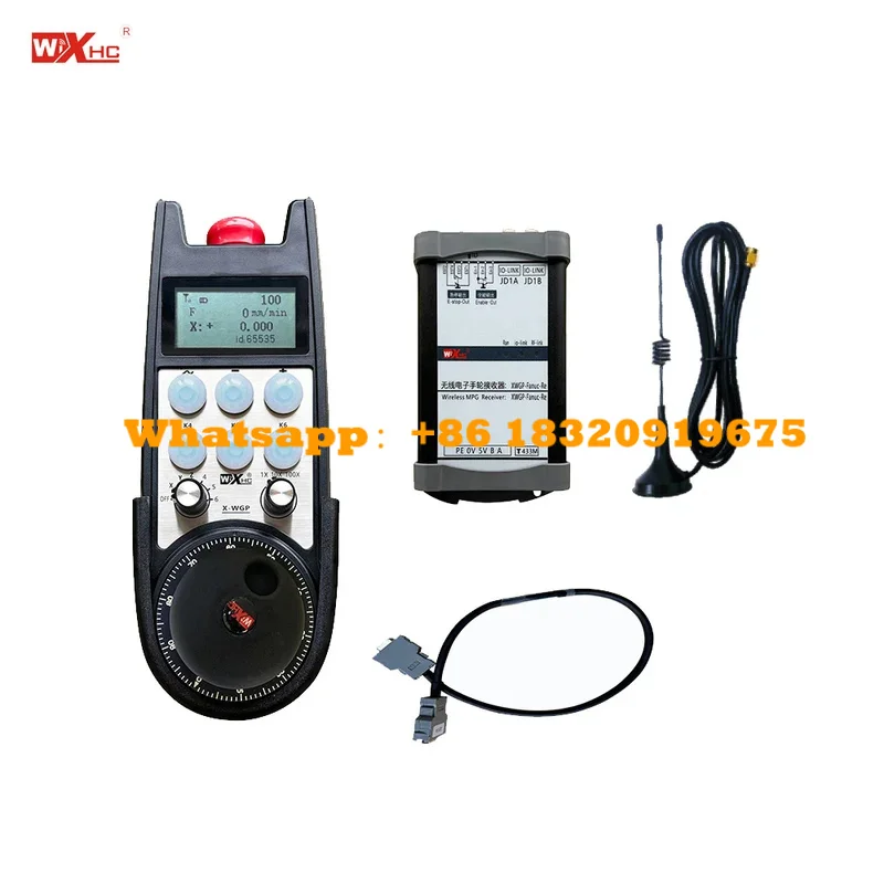 Generatore di impulsi manuale wireless a 6 assi per macchine utensili CNC Visualizzazione in tempo reale Il coordinato del pezzo di lavoro Speciale per il sistema FANUC