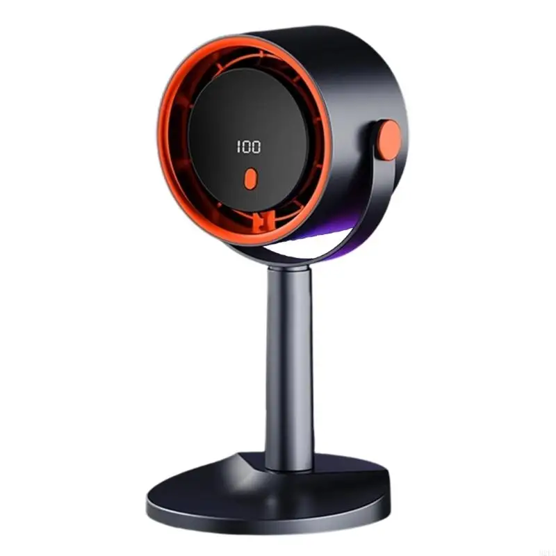 Handheld Rechargeable Electric Fan 100 Variable Speeds Quiet Operation Type C Charging 