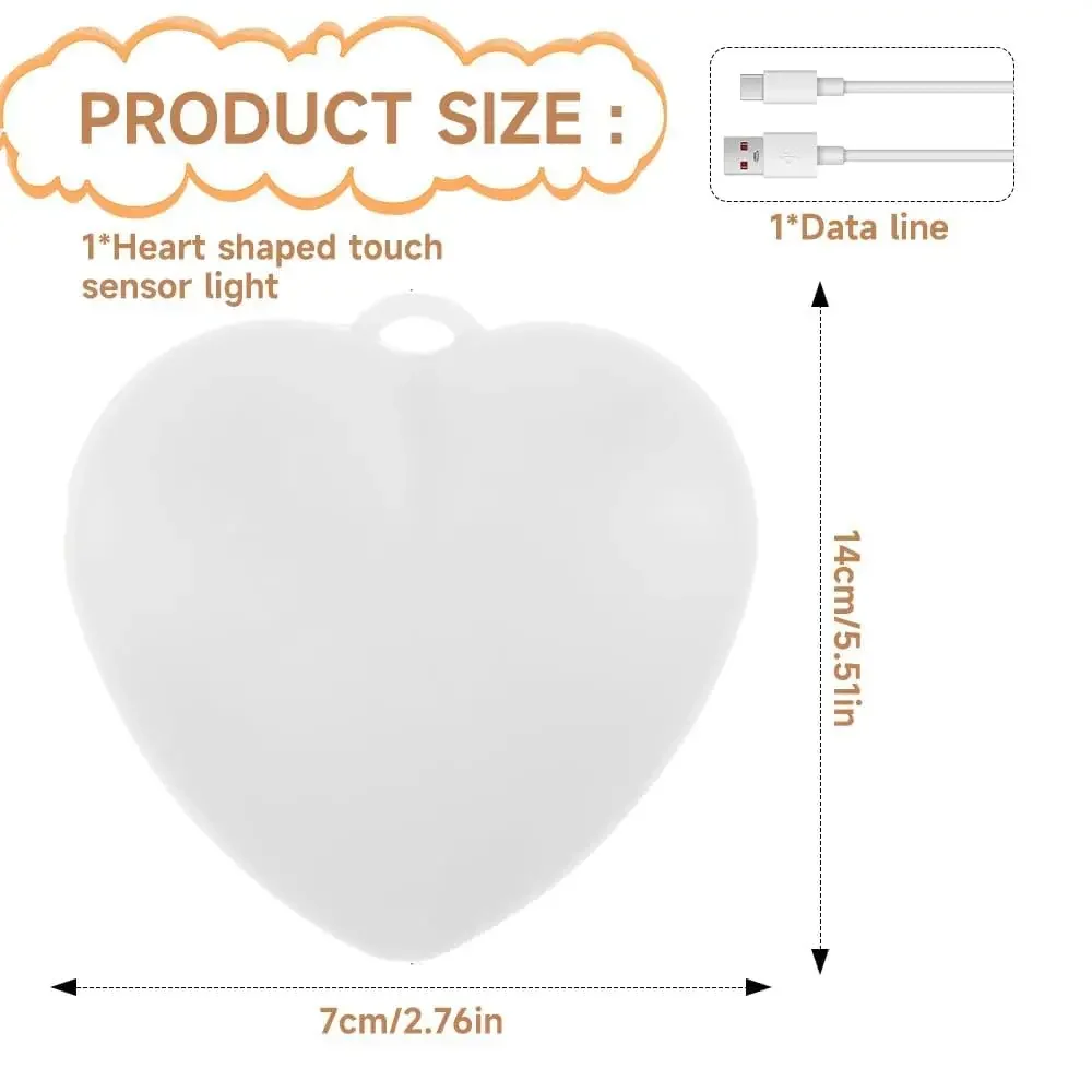 Portable Heart LED Mini Keychain Lamp, Pocket Night Light for Women Purse Backpack Wallet Decoration Gift view 6