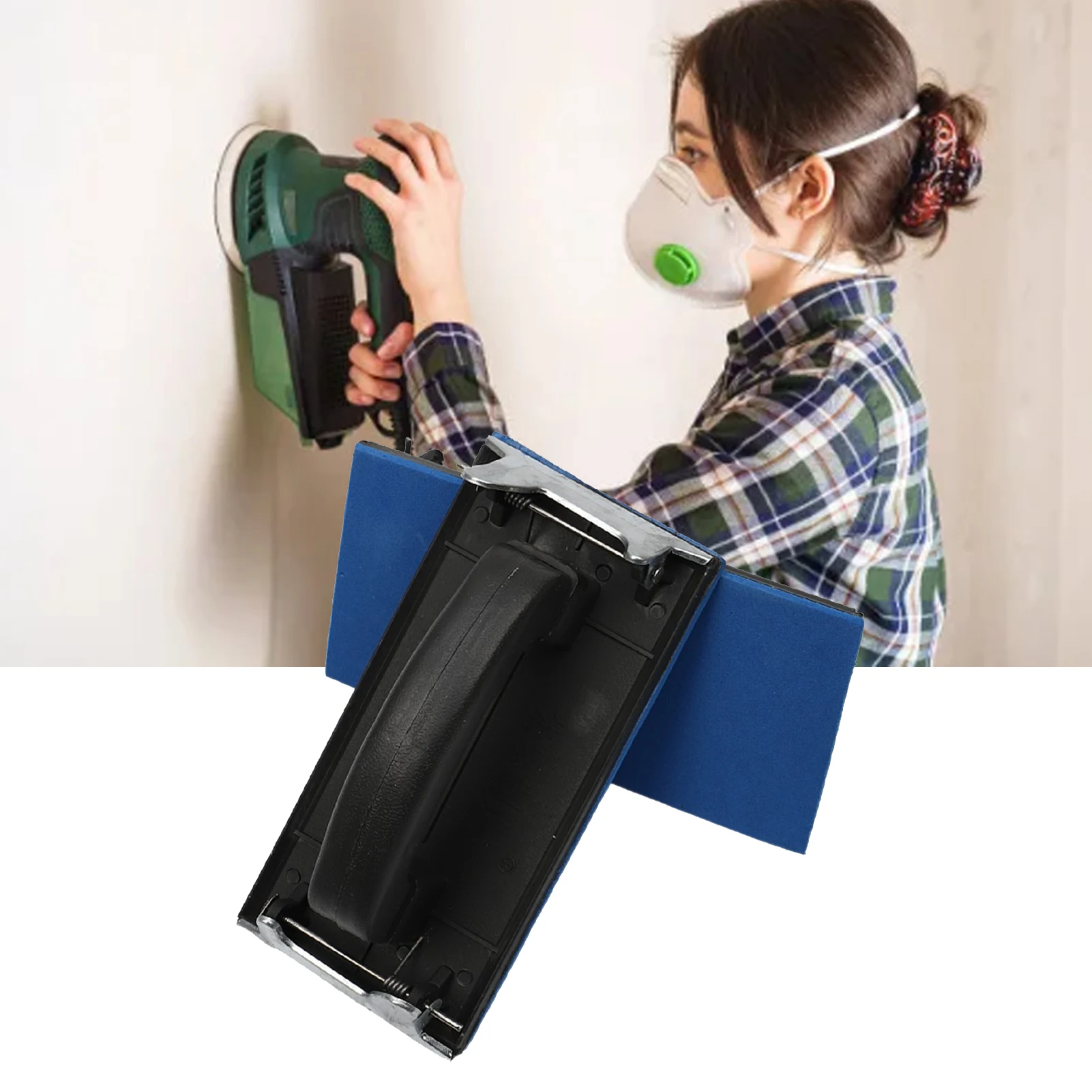 Hand Drywall Sander Bracket Plastic Sandpaper Sheet Holder Manual Hand Sanding Block Regular Type