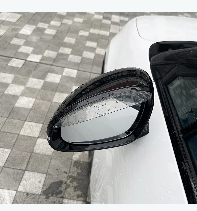 ل Nio اليراع سيارة مرآة الرؤية الخلفية المطر الحاجب قناع شفاف الرؤية الخلفية الجانب الثلوج الشمس قناع غطاء للمطر مرآة الملحقات #6
