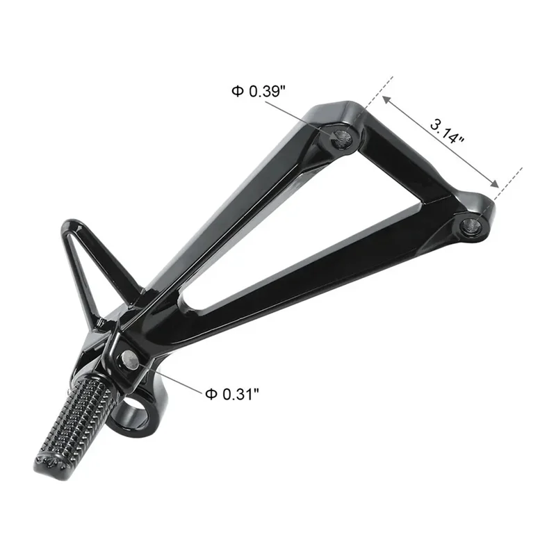 القدم الوتد الألومنيوم مجموعة يناسب YZF-R3 YZF-R3 2015-2024 MT03 2020-2024 دراجة نارية الركاب الخلفي مسند القدمين قوس