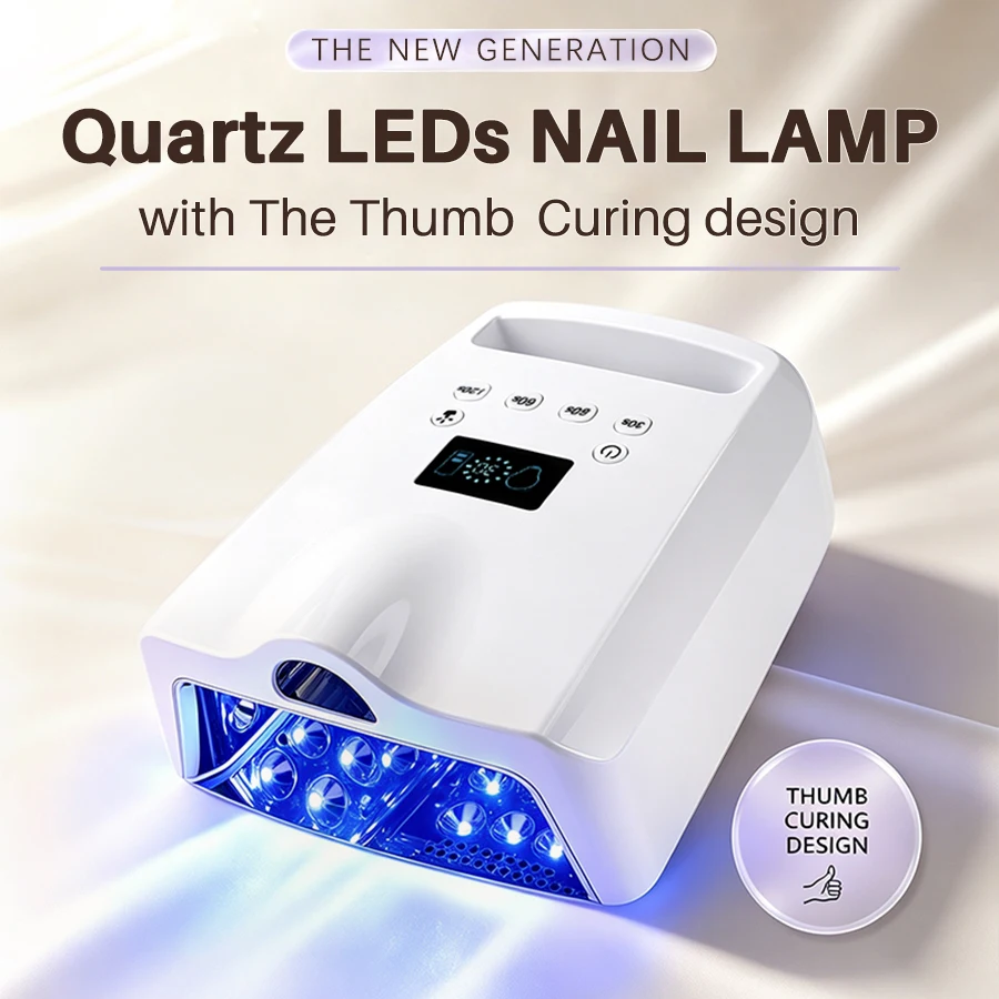 LED 128W Nail Lamp with Low Heat Mode Auto Sensor for Professional Salon Gel Polish