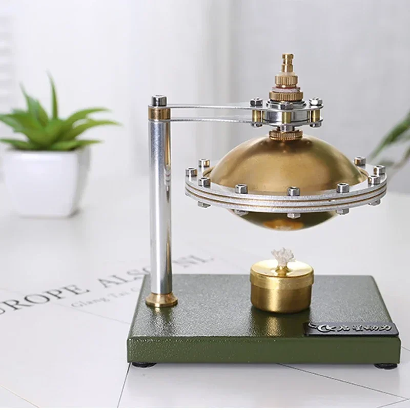 QX-ZQFD-01 Steam Engine Flying Saucer Model Full Metal Pure Handmade Exquisite DIY Laboratory Teaching Aids Steam Engine Model