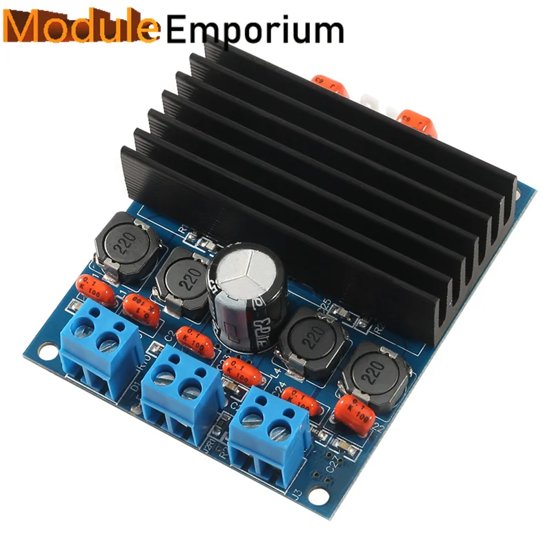 TDA7492 Amp Class D High-Power Digital Amplifier Board 2x50W W/ Radiator Speaker Amplifiers Module