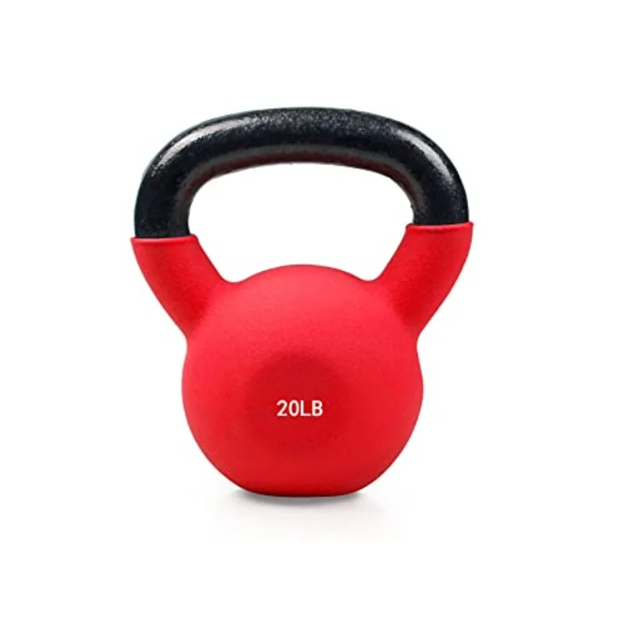 

Neoprene Coated Kettlebell Weight Set for Home Gym Use Solid Cast Iron Construction Black with Ergonomic Grip Durable Non-Slip