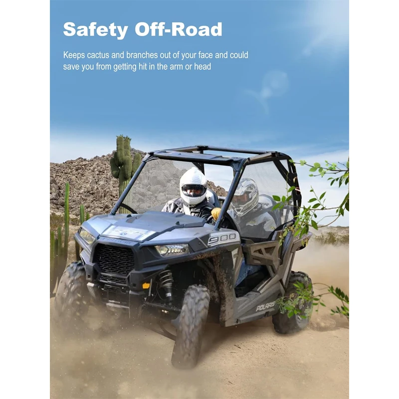 For Polaris RZR 1000 XP Turbo Window Nets Roll Cage Mesh Guard Side Panel UTV For Polaris RZR 900 570 800 Prevent Dust