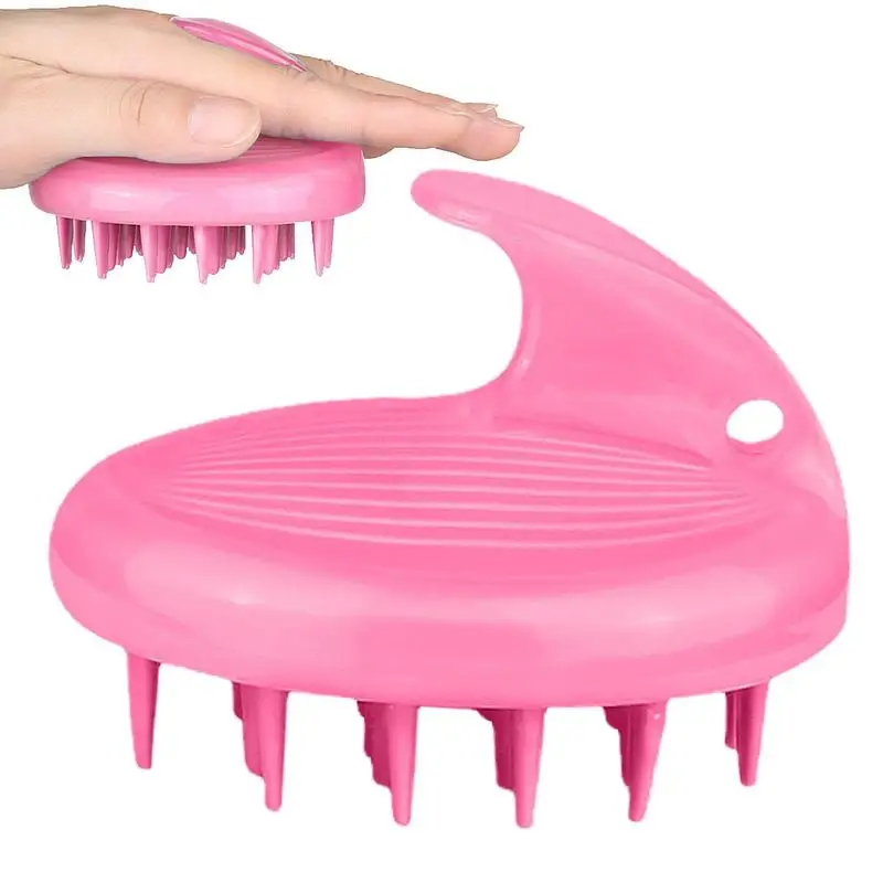 Shampoo Massage Brush Soft Silicone Scalp Massager Waterproof Hair Scrubber For Both Wet And Dry Hair Suitable For Men And Women