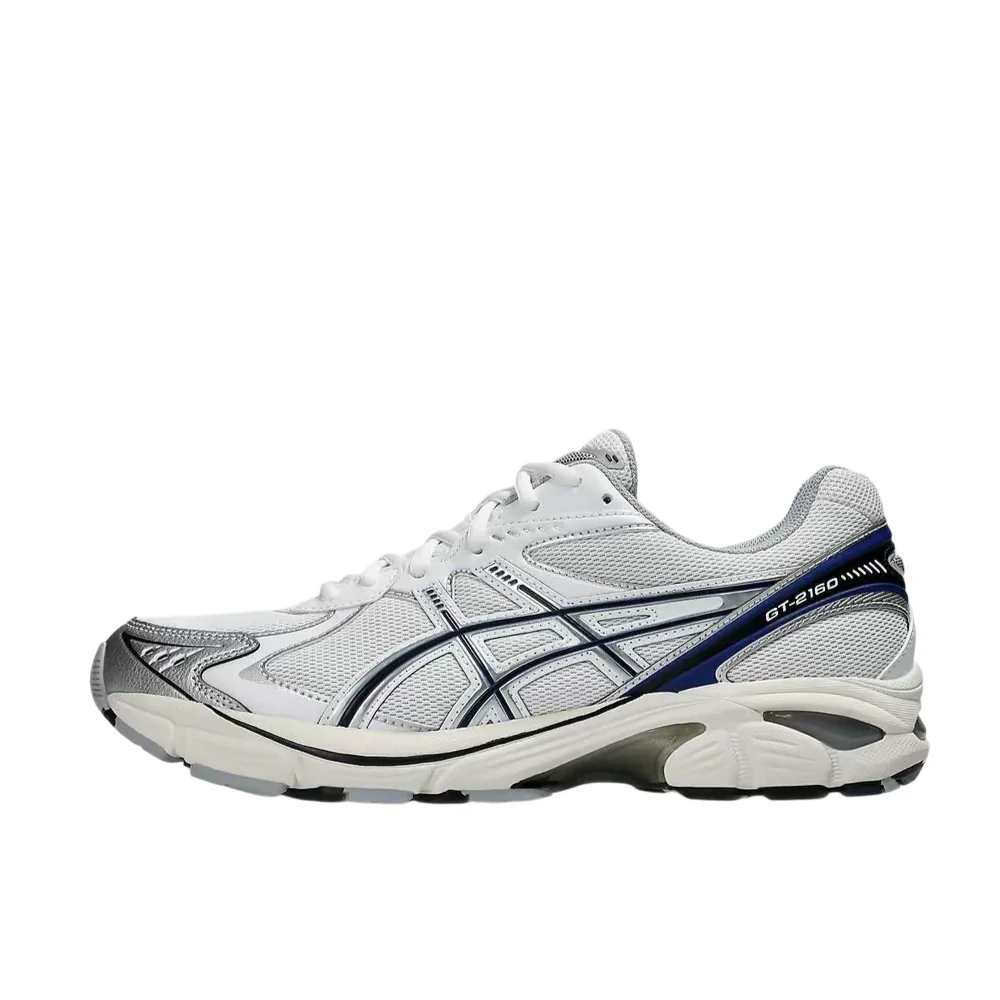 ASICS GT-2160 Unisex White/Blue Low-Top Casual Runners– Durable Wear-Resistant Sole,Comfortable Performance & Style 1203A320-109