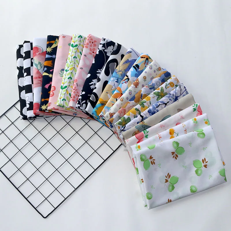 Thin Printed Rayon Fabric By Meters for Sewing Pajamas Dress Skirt Diy Summer Needlework Cloth Soft Breathable Butterfly Floral