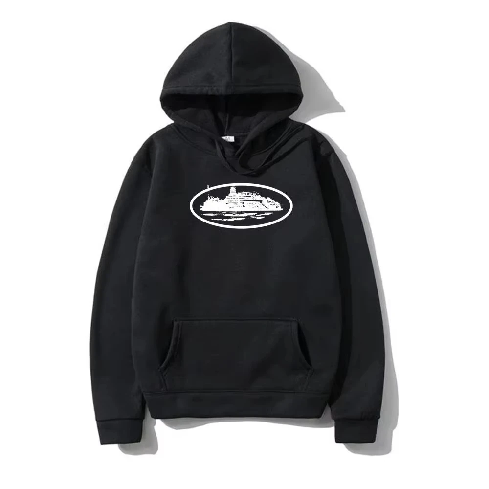 2026 New Autumn and Winter Men's and Women's Devil Ramming Print Hooded Heavy Plus Size Sweater Hoodie Fashion Trends Man