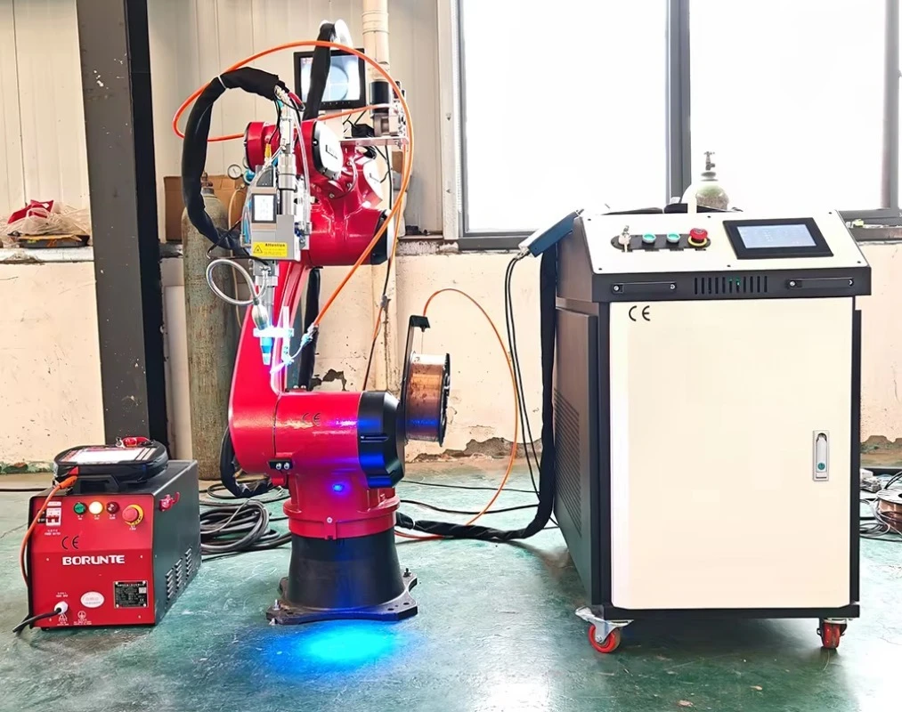 6 Axis  Robot Welding Cutting and Cleaning Machine 3 in 1 1500w 3000w Tig  Automatic or Handheld Fiber Robotic Cobot Welder