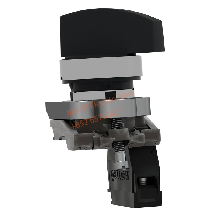 مفتاح محدد بمقبض طويل دائري من شنايدر XB4BJ21=ZB4BZ101+ZB4BJ2 22 مم قفل ذاتي ثنائي الاتجاه بدون ضوء 1NO #5