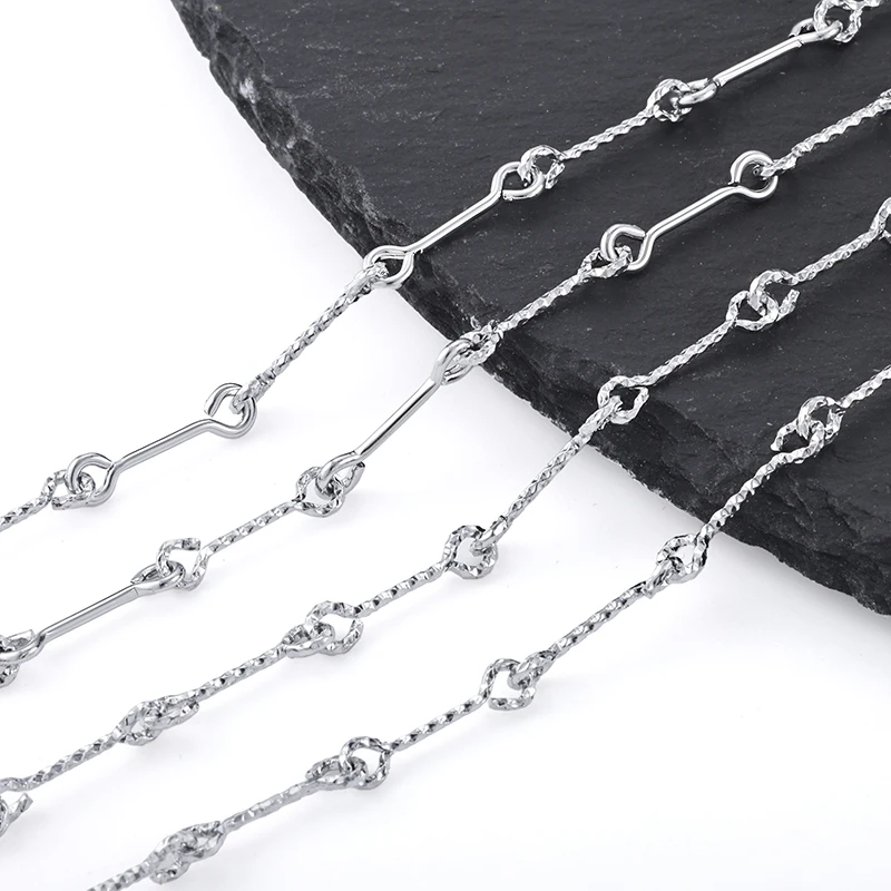 

1 метр цепочки из нержавеющей стали для рукоделия, изготовления ювелирных изделий, ожерелья, браслета, звенья, аксессуары «сделай сам», поиск принадлежностей для рукоделия