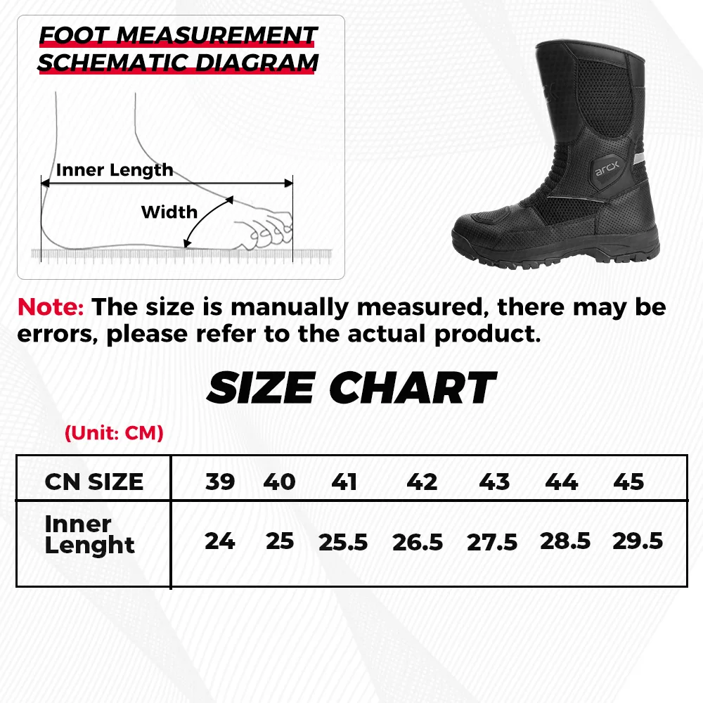 Motocross Racing Men Shoes Motorcycle Boots Motorbike Off-road Mid-Calf Boot Protective Touring Waterproof Leather Black Durable