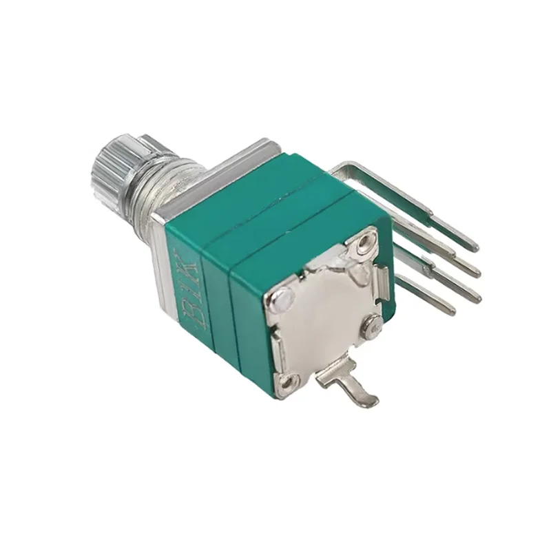 100PCS RK097 Potentiometer 5Pin Vertical With Switch 10mm Shaft B1K B5K B10K B50K B100K B500K Single Turn