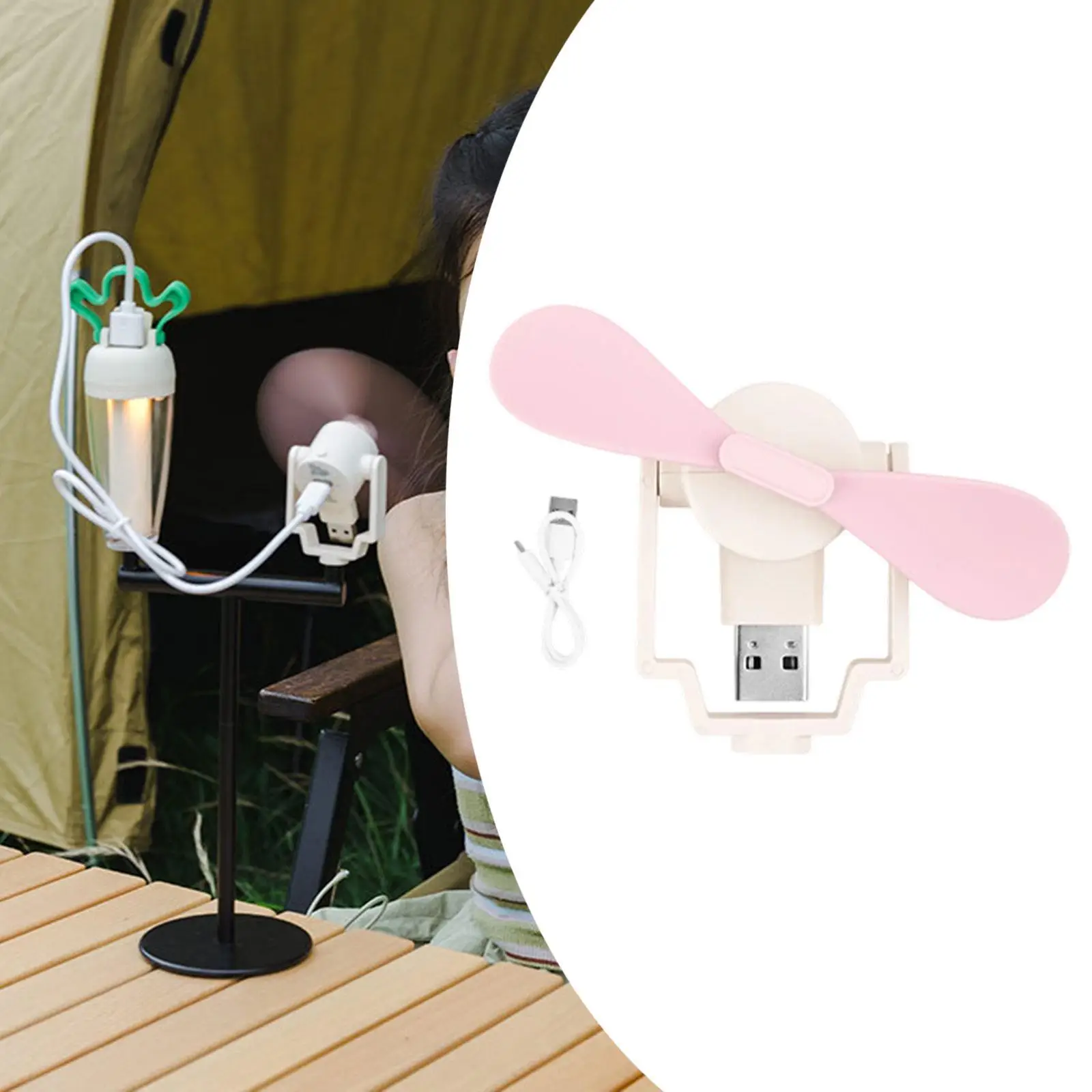 

Мини-вентилятор для кемпинга, портативный, компактный, креативный, универсальный, милый USB-вентилятор для барбекю, пикника, рыбалки, офиса, сада