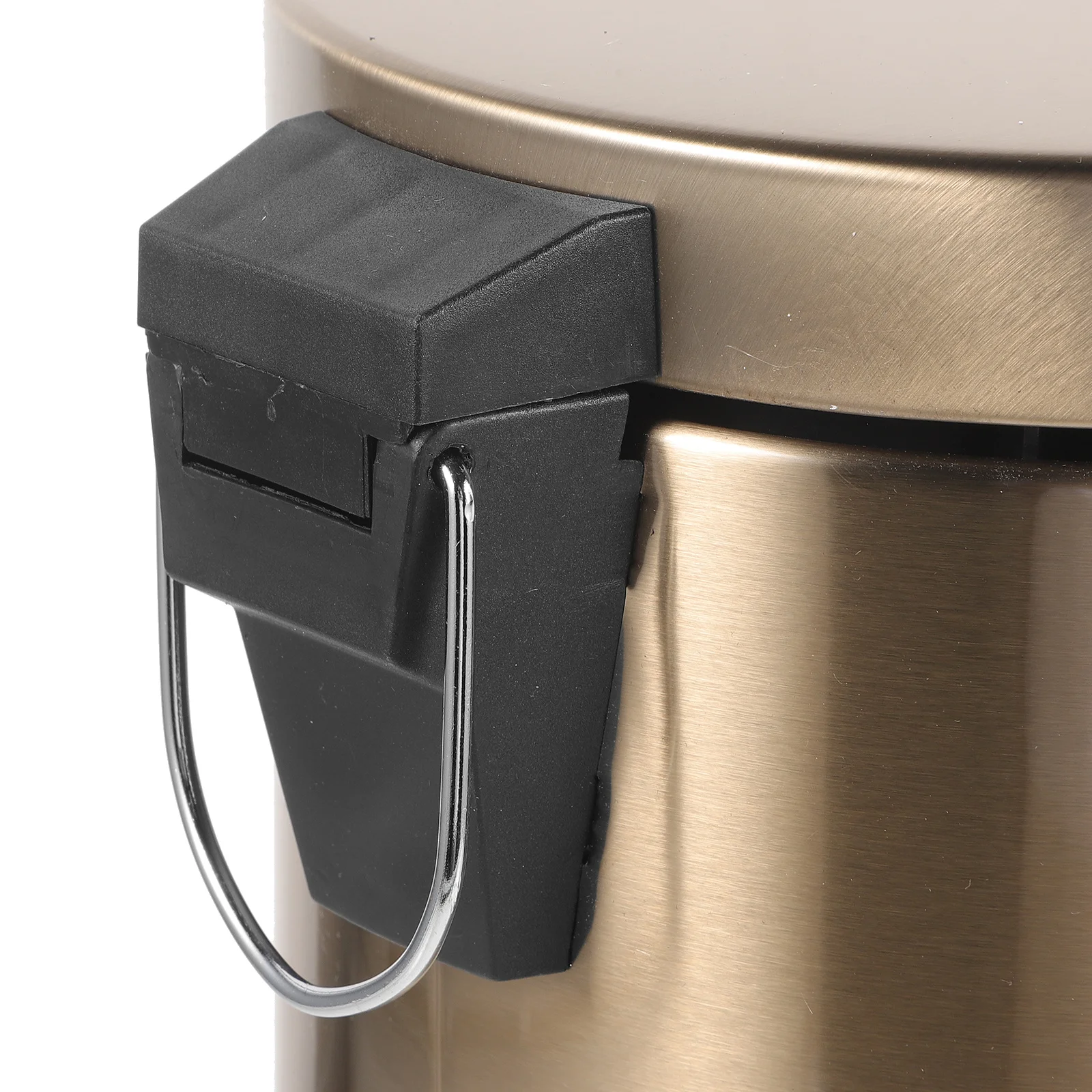 

5L Round Step Trash Can Stainless Steel Kitchen Bathroom Living Room Garbage Bin with Lid Large Opening Reusable Sanitary Waste